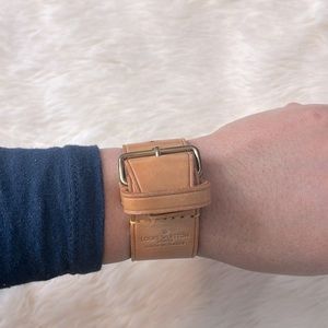 Authentic Louis Vuitton luggage handle fastener bracelet